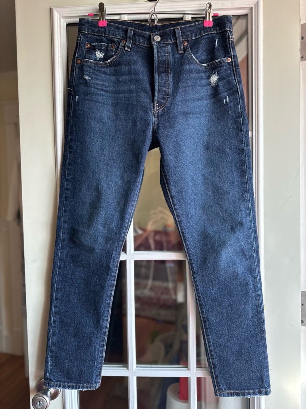 NWT Levi’s 501 Skinny Jeans Dark Wash W29 L28 High Rise